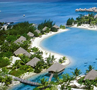 Couple riding ATVs in Bali