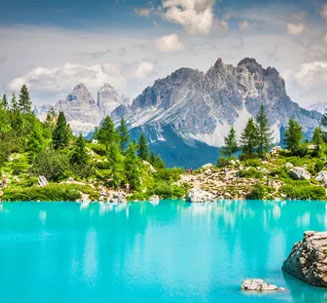 Couple riding ATVs in Bali