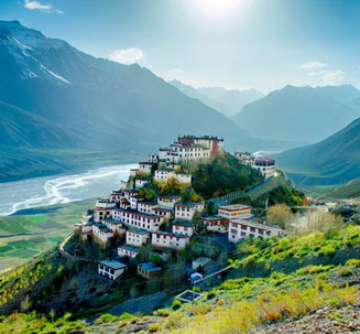 Couple riding ATVs in Bali