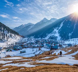 Couple riding ATVs in Bali