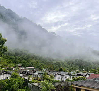 Couple riding ATVs in Bali