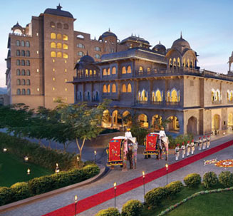 Couple riding ATVs in Bali