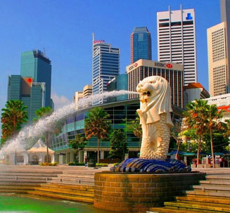 Couple riding ATVs in Bali