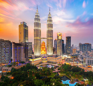 Couple riding ATVs in Bali
