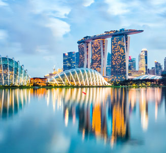 Couple riding ATVs in Bali